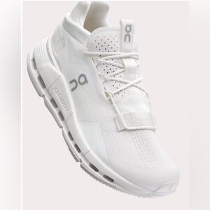 On Cloudnova Men's Undyed White Athletic Running Shoes Sneakers US Size 12